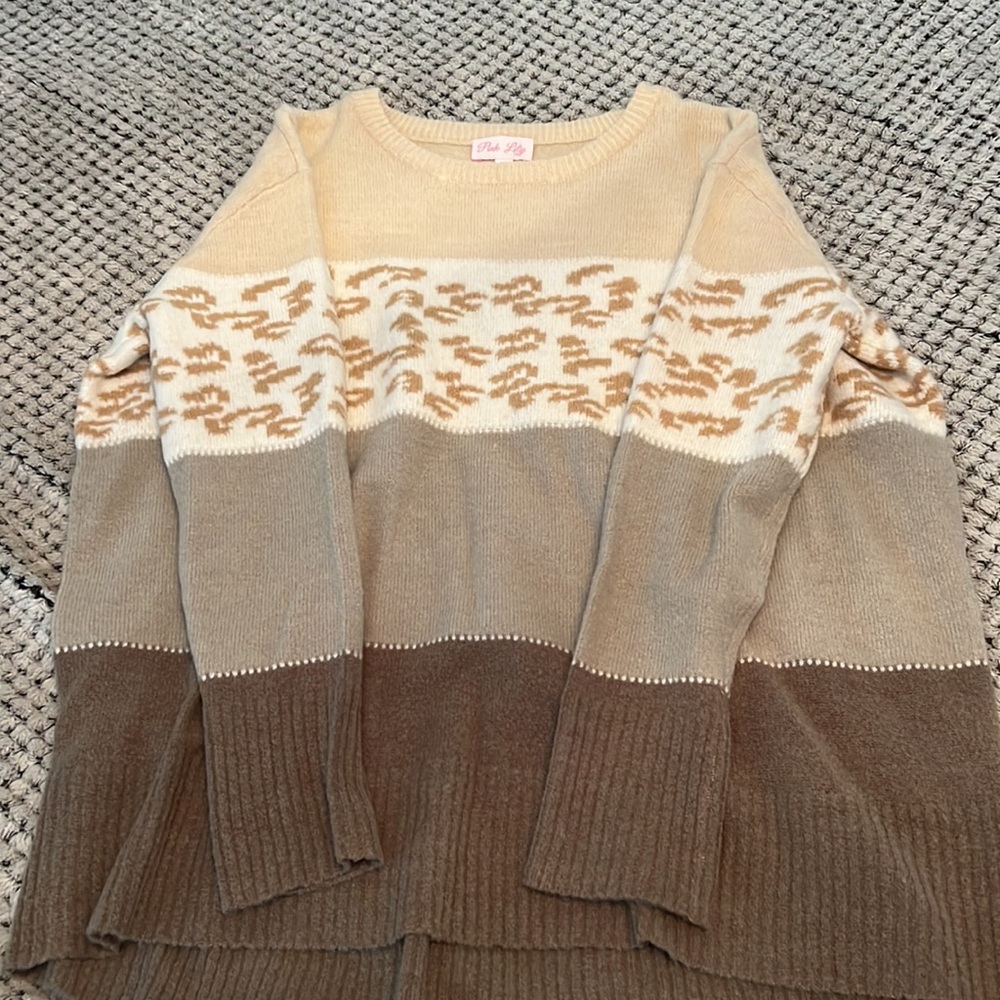 Leopard Print Sweater - image 2